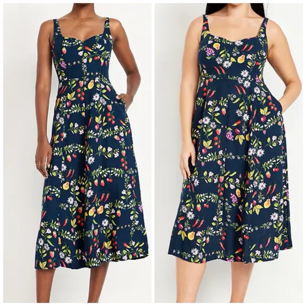 NWT Fit & Flare Floral Print Dress